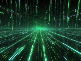 futuristic digital data