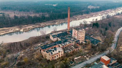 Fototapeten Verlassene Gebäude Abandoned cellulose factory in Malczyce, Poland.  © Patryk Michalski