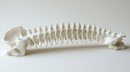 Detailed anatomical model of the spine