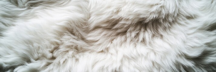Animal Fur. Woolen Texture of Downy and Fluffy Animal Fur Closeup