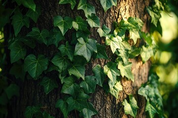 Tree trunk with ivy