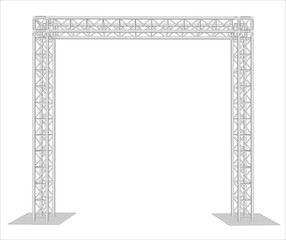Speaker cabinet hanging truss.,Stage truss frame.