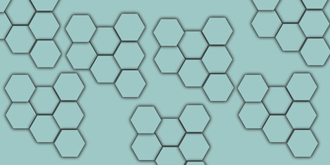 
Futuristic abstract honeycomb technology light green hexagon background  Surface polygon pattern with glowing hexagon paper texture and futuristic  Luxury light green hexagon pattern





