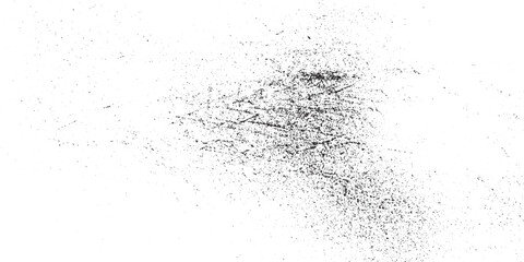 Fototapeta premium Black dust isolated on transparent background. Texture grunge background spray effect White light glow effect particle stars isolated on transparent background 