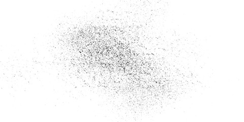 Black dust isolated on transparent background. Texture grunge background spray effect White light glow effect particle stars isolated on transparent background 
