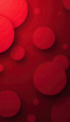 Red geometric banner background with overlapping circles in shades of crimson, scarlet, and maroon,  vibrant,  design