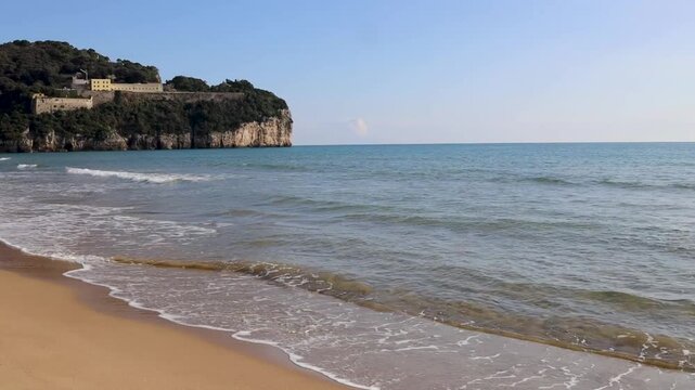 Scenic Coastal and Mountain Landscape Views in Gaeta Italy