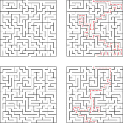 Complex Maze Puzzles Solutions, Paths, and Challenges Illustrated