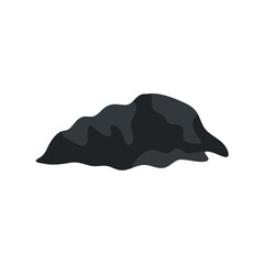 Pile of asphalt vector illustration. Construction materials. Black asphalt vector texture. Dark concrete gravel.