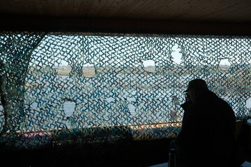 view from the window of birdwatch hide