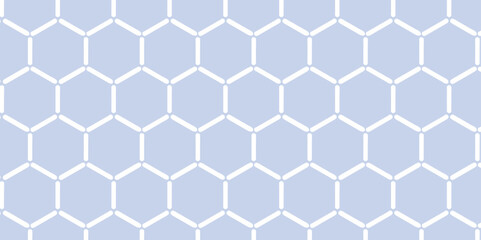 Seamless Geometric Hexagons Pattern. Abstract blue background. 