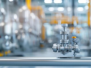 Industrial hydrocarbon analyzer with digital feedback in a natural gas facility, metallic design