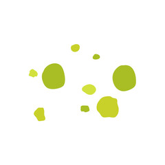 Green mold, poisonous spores. Vector illustration.