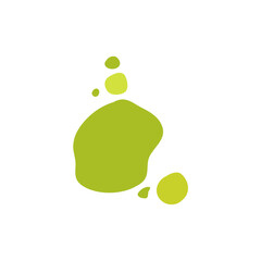 Green mold, poisonous spores. Vector illustration.