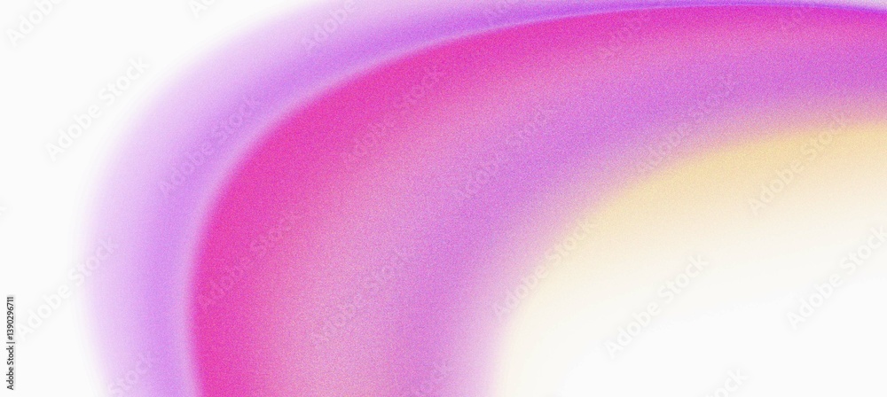 Poster abstract transparent pink and purple gradient curve on white background.