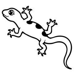 Obraz premium Gecko with sticky feet design