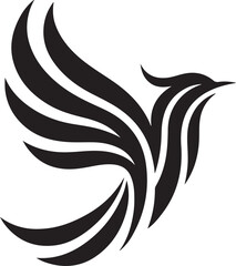 Bird Abstract Wings Logo Vector