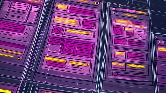 Design Concept Showcasing Different Styles of Graphic and Web Design Generative AI