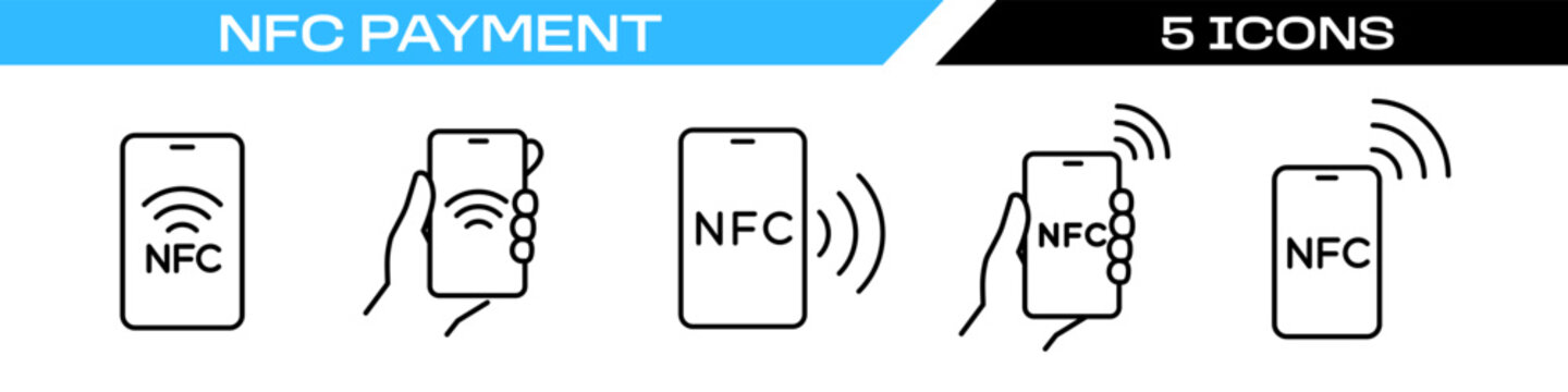 nfc payment icon. nfc payment logo