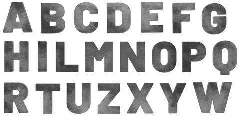 SILVER ALPHABET
