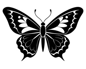 Butterfly Silhouette Vector Design, Butterfly SVG, Butterfly Icon