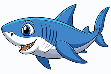 vector illustration of a cartoon fish