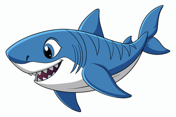 vector illustration of a cartoon fish