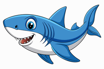 vector illustration of a cartoon fish