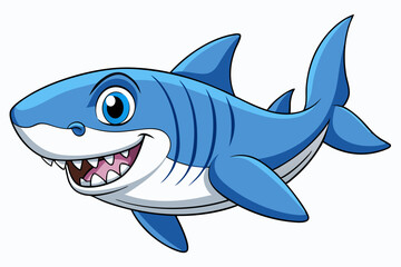 vector illustration of a cartoon fish