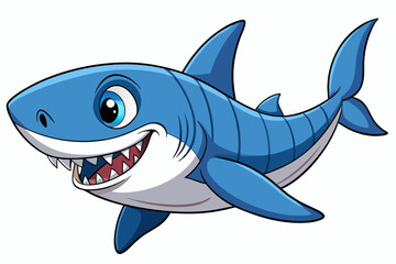 vector illustration of a cartoon fish