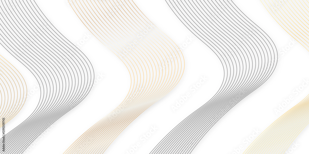 Fototapete Curve wave seamless pattern line texture. abstract colorful vector wave elegant striped diagonal line technology concept web texture background. geometric modern or simple minimal line vector.