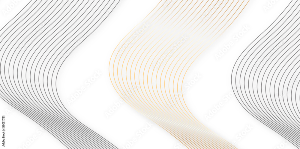 Poster Curve wave seamless pattern line texture. abstract colorful vector wave elegant striped diagonal line technology concept web texture background. geometric modern or simple minimal line vector.