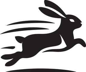 Rabbit Leap Logo Vector