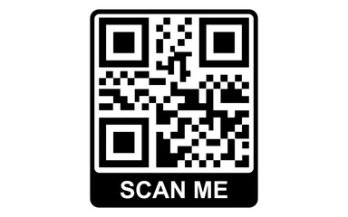 QR Code scan vector image, scan me qr code png image, qr code stock image, free QR code image