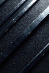 Metallic texture background with silver and black gradient, diagonal lines, and sleek tech design,  lines,  background