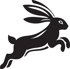 Rabbit Leap Logo Vector