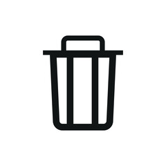 Trash, sharp icon