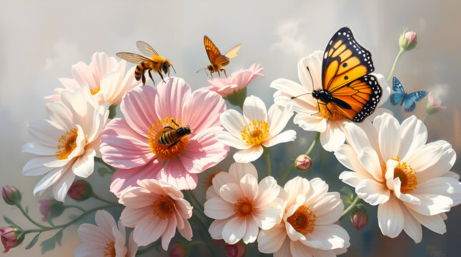 A Pastel Floral Still Life” clearly states the subject for stock searchers, ensuring your work is discoverable