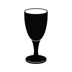 Glass vector silhouette