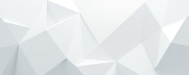 Fototapeta premium Modern geometric design with triangular shapes in shades of white and grey, grey, white
