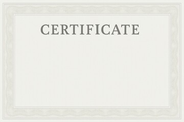 Classic Blank Certificate with Ornate Border