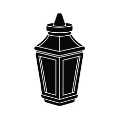 condiment container vector silhouette