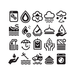 set of icons for food