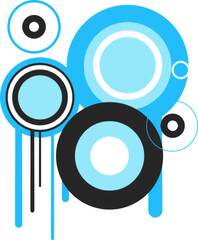 Frutiger metro design elements, sky blue, retro graffiti and pop music style Y2K, noise effect