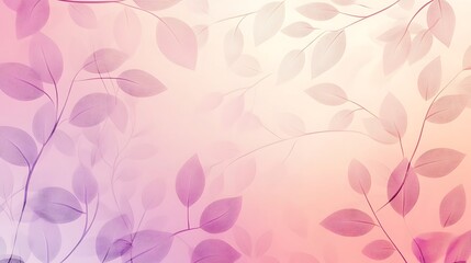 Pastel pink and purple leaves background.