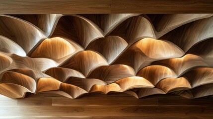 Intricate wood ceiling design