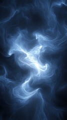 Obraz premium Abstract Flowing Blue Design