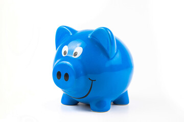 piggy bank on white background. Finance Savings and money wealth concept.