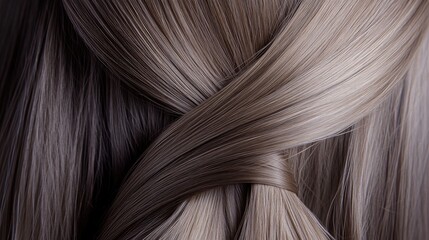Fototapeta premium Intricate Braided Hair Twist with Smooth, Silky Texture