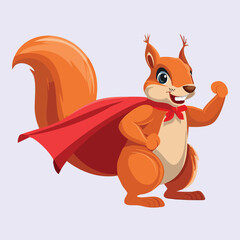 cartoon superhero squirrel cape.